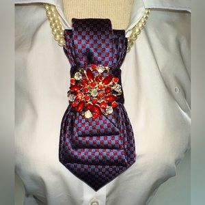 Vintage Revival: Exquisite Repurposed Men’s Ties with Versatile Styling Options